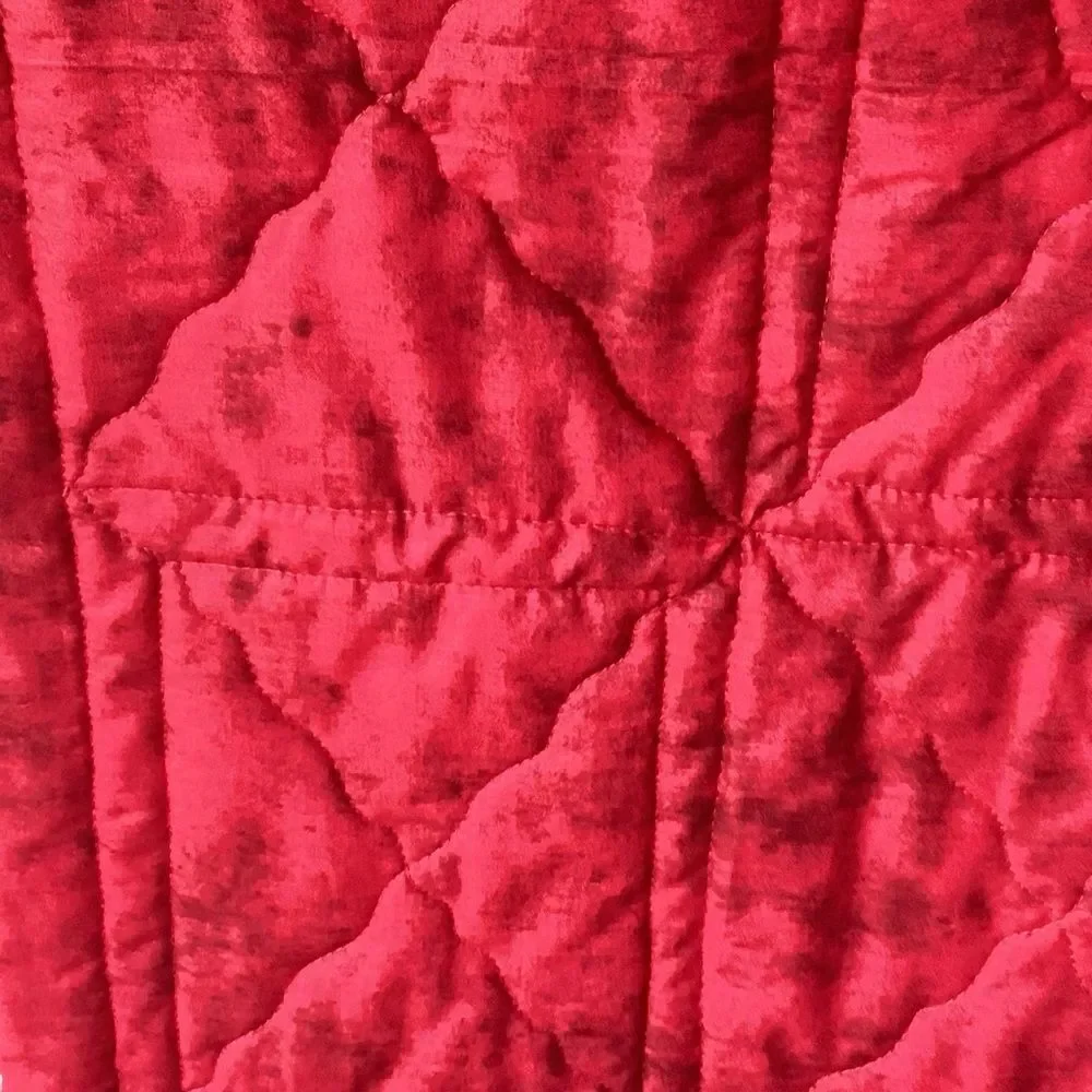 NWT. Black White and Red Sheep Lap Quilt Hand Crafted
